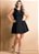 Vestido Evasê Preto Plus Size - Imagem 1