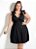 Vestido Decote em V Plus Size - Imagem 1