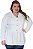 Casaco Plus Size Branco - Imagem 1