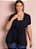Blusa com Sobreposição Plus Size - Imagem 1