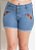Shorts Jeans com Bordado Plus Size - Imagem 1
