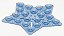 Tapete de Banho Antiderrapante Mini 6 Peças Azul - Kababy - Imagem 4