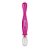 Colher Silicone Ponta Dupla Colors Rosa - Clingo - Imagem 1