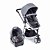 Travel System Mobi Safety 1St Grey Denim Silver - Imagem 1