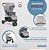 Carrinho com Bebê Conforto Travel System Breeze Trio Cinza Infanti - Imagem 3