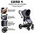 Travel System Trio Como 4 Asphalt ABC Design - Imagem 3