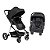 Carrinho com Bebê Conforto TS Aston com Base Silver/Black Premium Baby - Imagem 1