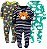 KIT 3 MACACÕES FLEECE SIMPLE JOYS made by CARTER'S - ZOO - MENINO - Imagem 1