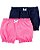 KIT 2 BERMUDAS CARTER'S - ROSA & AZUL - MENINA - Imagem 1