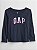 CAMISETA MANGA LONGA GAP - AZUL MARINHO - MENINA - Imagem 1