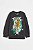 MOLETINHO FLANELADO H&M - TIGRE GRAFITE - MENINO - Imagem 1