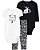 CONJUNTO 3 PEÇAS CARTER'S - BLACK WHITE - MENINA - Imagem 1