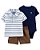 CONJUNTO VERÃO 3 PEÇAS CARTER'S - LISTRAS  - MENINO - Imagem 1