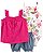 CONJUNTO VERÃO 3 PEÇAS CARTER'S - FLORAL PINK - MENINA - Imagem 1
