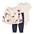 CONJUNTO 3 PEÇAS CARTER'S - FLORAL - MENINA - Imagem 1
