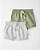 KIT 2 BERMUDAS LITTLE PLANET by CARTER'S - VERDE E CINZA - MENINO - Imagem 1