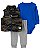 CONJUNTO COLETE 3 PEÇAS CARTER'S - CAMUFLADO AZUL - MENINO - Imagem 1