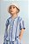 CAMISA MANGA CURTA H&M - LISTRAS AZUIS - MENINO - Imagem 3