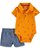 CONJUNTO VERÃO 2 PEÇAS CARTER'S - BODY ABACAXI LARANJA -  MENINO - Imagem 1