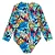 MAIÔ MODA PRAIA TIP TOP KIDS - TROPICAL AZUL - PROTEÇÃO UV50+ - MENINA - Imagem 2