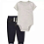 CONJUNTO 3 PEÇAS CARTER'S - CORAL LISTRADO - MENINO - Imagem 3