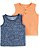 KIT CAMISETA REGATA CARTER'S - LARANJA E AZUL ÉTNICO - MENINO - Imagem 1