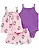 CONJUNTO 3 PEÇAS CARTER'S - ROXO & FLORAL - MENINA - Imagem 1