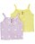 KIT 2 CAMISETAS REGATA CARTER'S - LILÁS E AMARELINHO - MENINA - Imagem 1