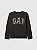 CAMISETA MANGA LONGA GAP KIDS - PRETA LOGO - MENINO - Imagem 1