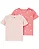 KIT 2 CAMISETAS MANGA CURTA CARTER'S - ROSA FLORAL & LISTRADO - MENINA - Imagem 1