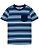 CAMISETA MANGA CURTA OSHKOSH - LISTRADA AZUL - MENINO - Imagem 1