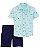 CONJUNTO VERÃO 2 PEÇAS CARTER'S - PEIXINHOS AZUL - MENINO - Imagem 1