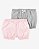 KIT 2 BERMUDAS CARTER'S - ROSA E CINZA - MENINA - Imagem 1