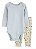 CONJUNTO 3 PEÇAS PELUCIADO CARTER'S - AZUL FLORAL - MENINA - Imagem 3