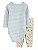 CONJUNTO 3 PEÇAS PELUCIADO CARTER'S - AZUL FLORAL - MENINA - Imagem 5