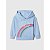 MOLETOM FLANELADO GAP - ARCO-IRIS AZUL - MENINA - Imagem 1