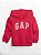 MOLETOM FLANELADO  GAP - LOGO ROSA - MENINA - Imagem 1