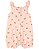 MACACÃO ROMPER CARTER'S - FLORES PESSEGO - MENINA - Imagem 1