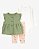 CONJUNTO COLETE 3 PEÇAS CARTER'S - FLORAL VERDE - MENINA - Imagem 1