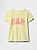 CAMISETA MANGA CURTA GAP - LOGO NEON - MENINA - Imagem 1