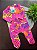 MACACÃO FLEECE COM PÉ UP BABY - DINOS NEON - MENINA - Imagem 5