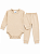 CONJUNTO TÉRMICO 2 PEÇAS COMFORT FOFOTINHOS - AREIA - UNISSEX - Imagem 1