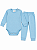 CONJUNTO TÉRMICO 2 PEÇAS COMFORT FOFOTINHOS - AZUL CLARO - UNISSEX - Imagem 1