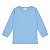 CAMISETA TÉRMICA MANGA LONGA COMFORT FOFOTINHOS - AZUL CLARO - UNISSEX - Imagem 1