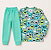 PIJAMA TÉRMICO SOFT 2 PEÇAS PETTENATI FOFOTINHOS - MONSTRINHOS VERDE - MENINO - Imagem 1