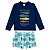 CONJUNTO 2 PEÇAS MODA PRAIA TIP TOP KIDS - PEIXINHOS - PROTEÇÃO UV50+ - MENINO - Imagem 1