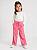 CALÇA MOLETOM FLANELADO GAP - ROSA FLORAL - MENINA - Imagem 4