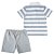 CONJUNTO VERÃO 2 PEÇAS TIP TOP TODDLER - BRANCO E CINZA - MENINO - Imagem 2