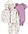 CONJUNTO 3 PEÇAS CARTER'S - FLORAL LILÁS - MENINA - Imagem 1