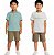 CONJUNTO 3 PEÇAS VERÃO CALVIN KLEIN - BASIC VERDE E BRANCO - MENINO - Imagem 5